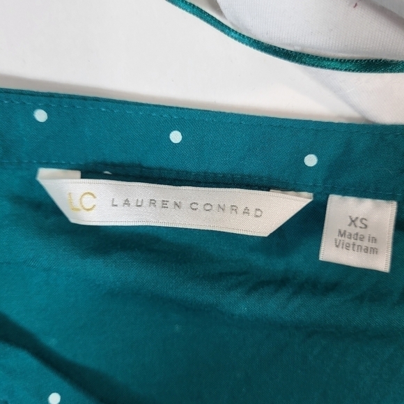 LC Lauren Conrad Polka Dot Blouse - Picture 6 of 8